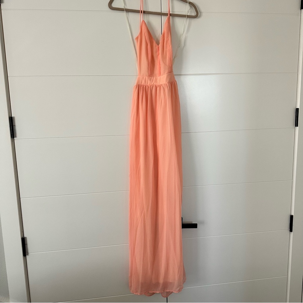 Lulus open back maxi dress